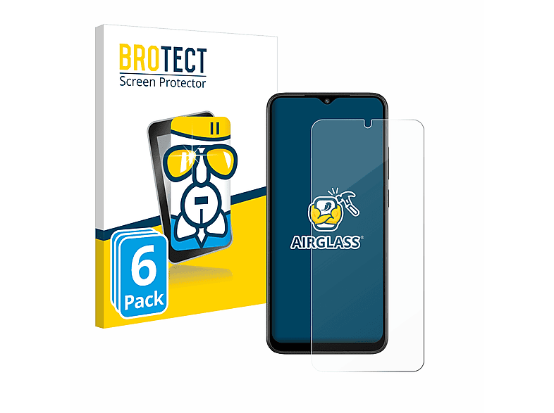 BROTECT 6x Airglass klare Schutzfolie(für Xiaomi Poco C51)