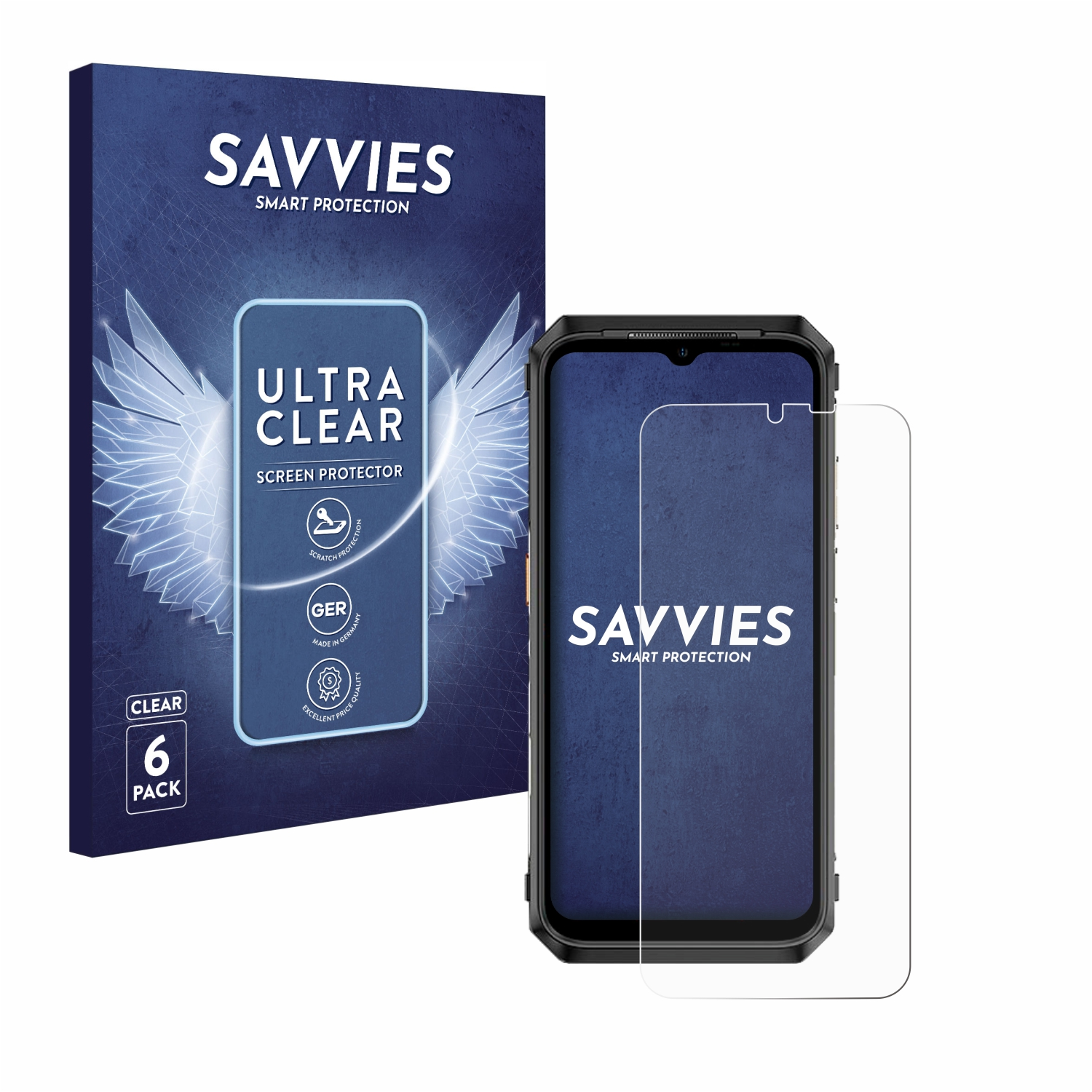 18 klare Armor Ultra) Power SAVVIES Ulefone 6x Schutzfolie(für