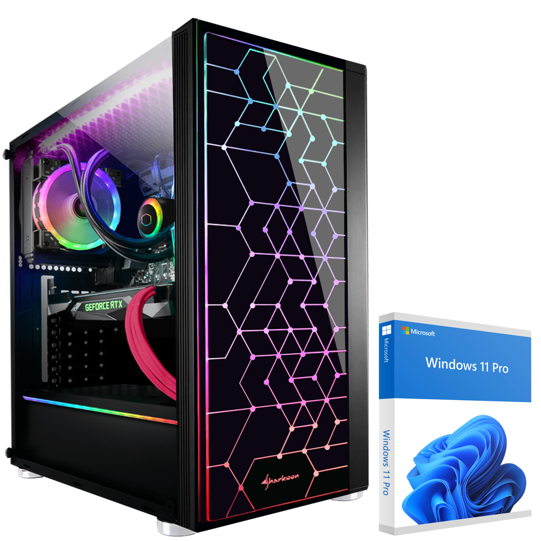 KRAFTPC AMD PC 12 NVIDIA Ryzen™ GB Windows 4070, GB Pro, Prozessor, Gaming GB 2000 SSD, 1000 mit GeForce 32 HDD, 7 GB RTX™ 11 RAM, 5700X, Ryzen7 AMD