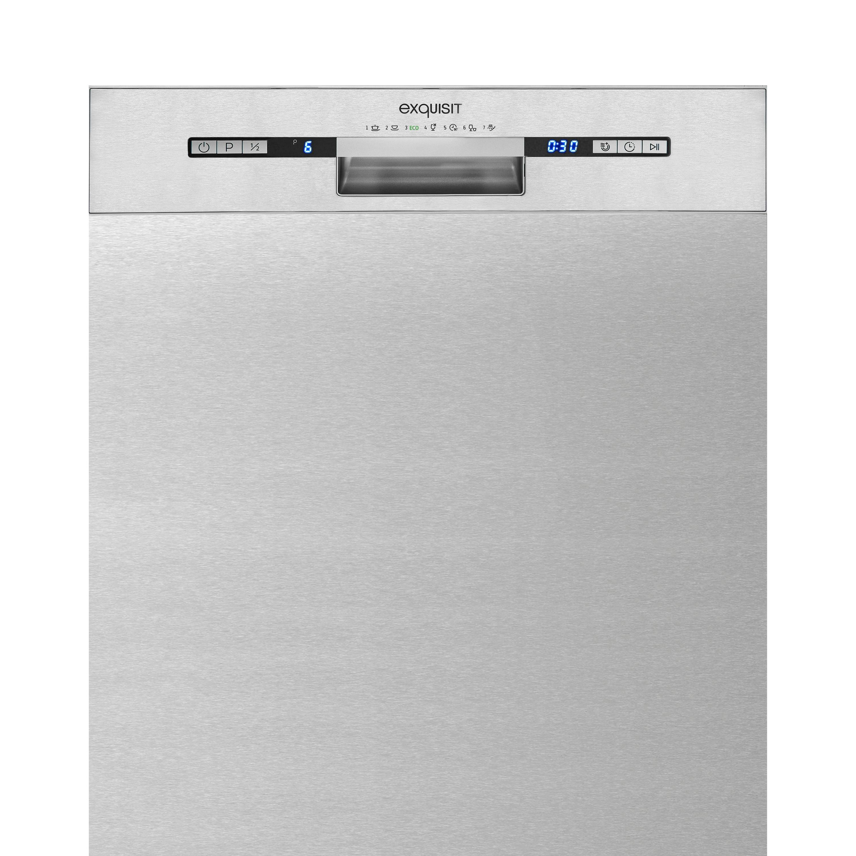 EXQUISIT EGSP9313-EF-030E inox Geschirrspüler (Einbaugerät breit, 598 (Besteckkorb, E) mm