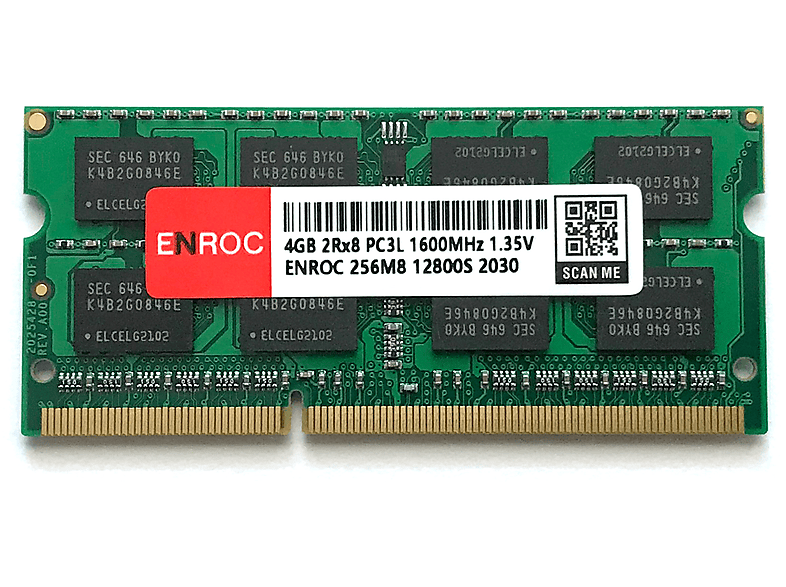 ENROC ERC400 4GB DDR3L 1600 MHz SO-DIMM RAM Arbeitsspeicher 4 GB DDR3L