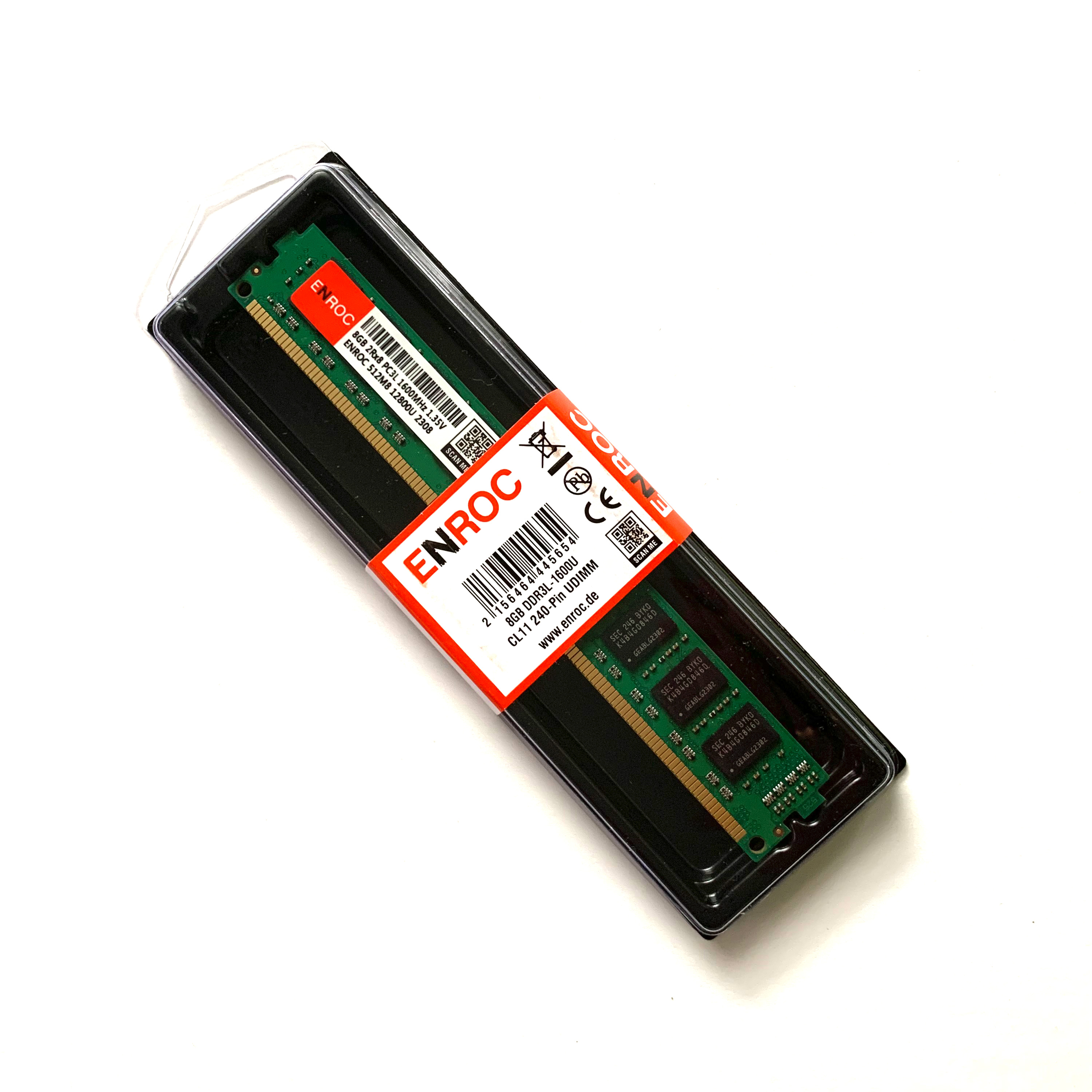 16 (2x8GB) DDR3L DDR3L UDIMM Kit ERC410 ENROC 1600 16GB Arbeitsspeicher RAM MHz VLP GB
