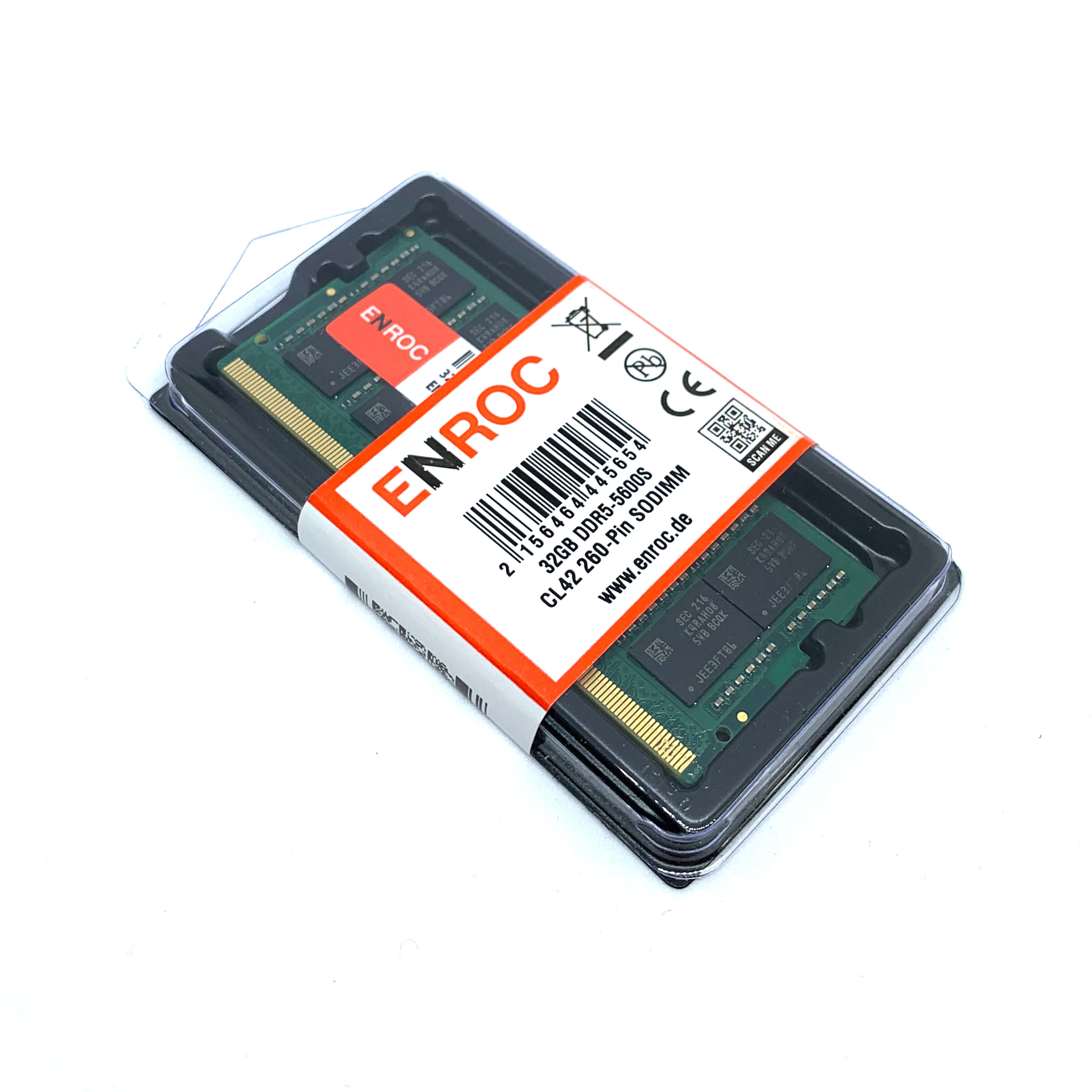 ENROC ERC5600 32GB DDR5 5600 MHz 32 RAM Arbeitsspeicher GB SO-DIMM DDR5
