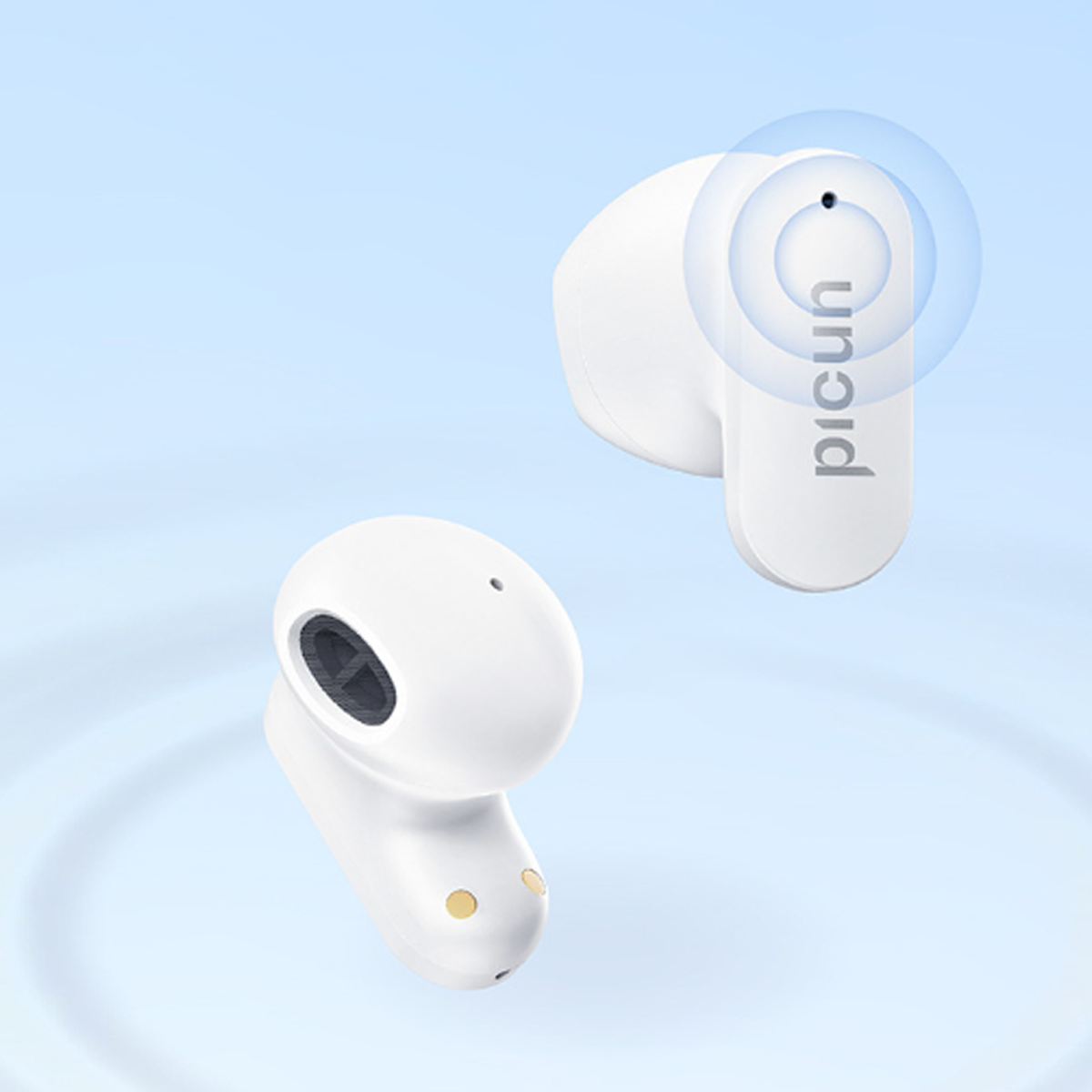 BYTELIKE Drahtloses In-ear Bluetooth-Kopfhörer im Bluetooth blau Headset, lange Sport halb Bluetooth-Headset wasserdicht Lebensdauer Ohr