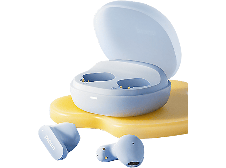 BYTELIKE Drahtloses Bluetooth-Headset halb im Ohr Sport wasserdicht lange Lebensdauer Headset, In-ear Bluetooth-Kopfhörer Bluetooth blau