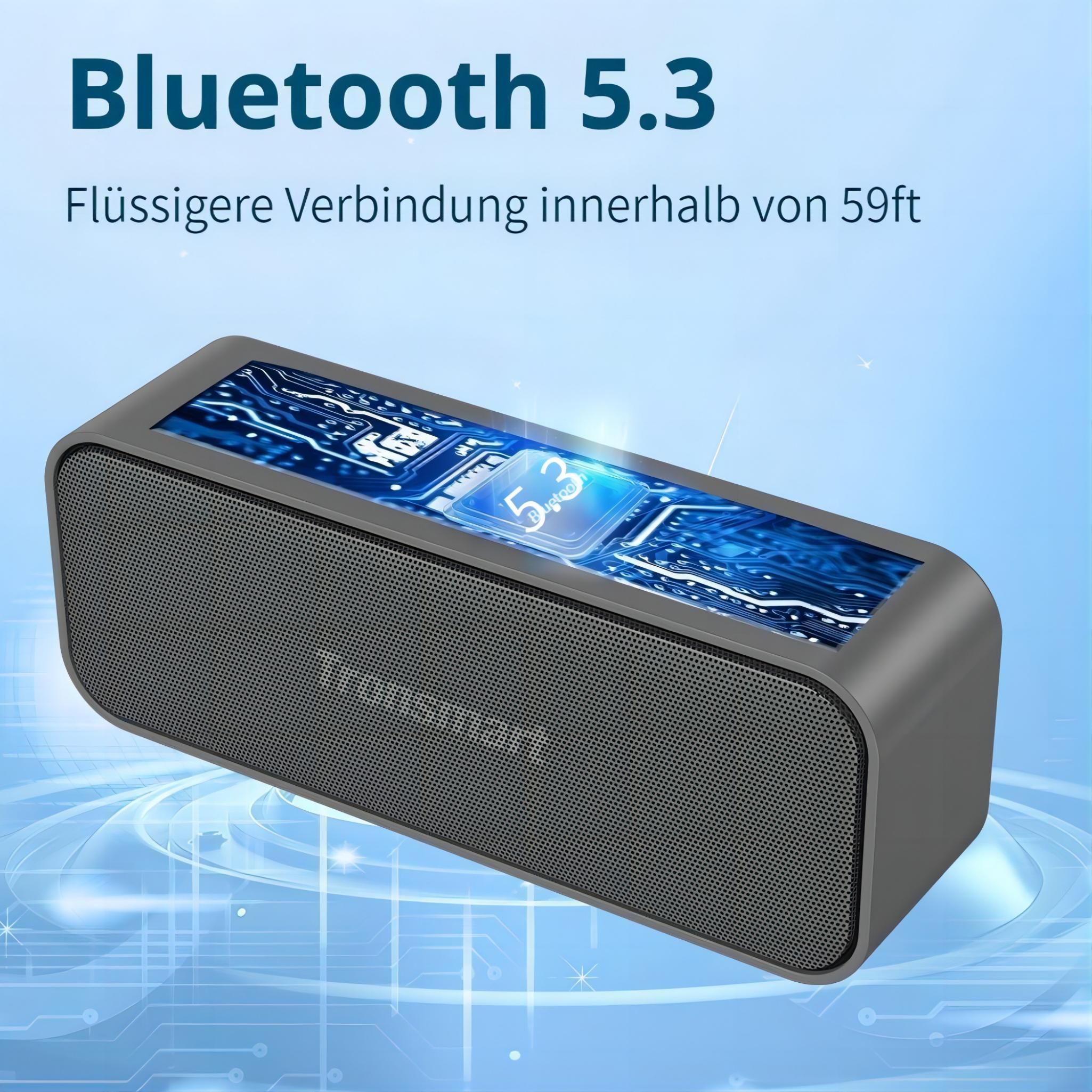 TRONSMART mini (DE), grau) (Lautsprechersystem Bluetooth Lautsprecher T2