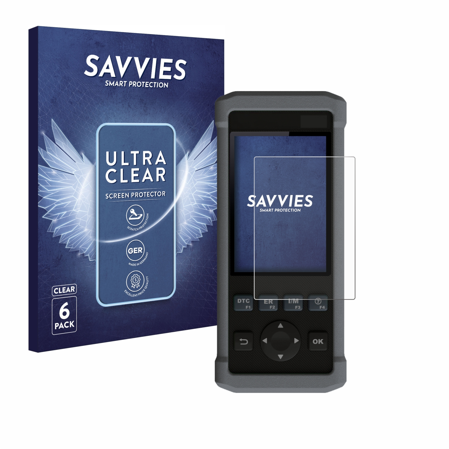 SAVVIES 6x klare Launch Schutzfolie(für Creader Series 5)