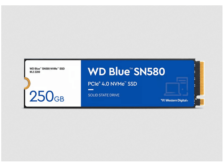 WESTERN DIGITAL SN580, 250 GB, SSD, intern