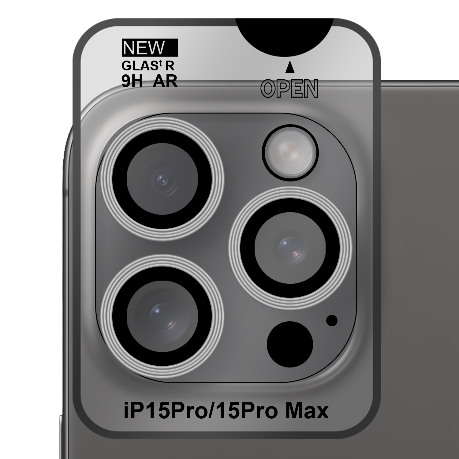 iPhone Pro) CAZY Apple 15 Schutzglass(für Displayschutz