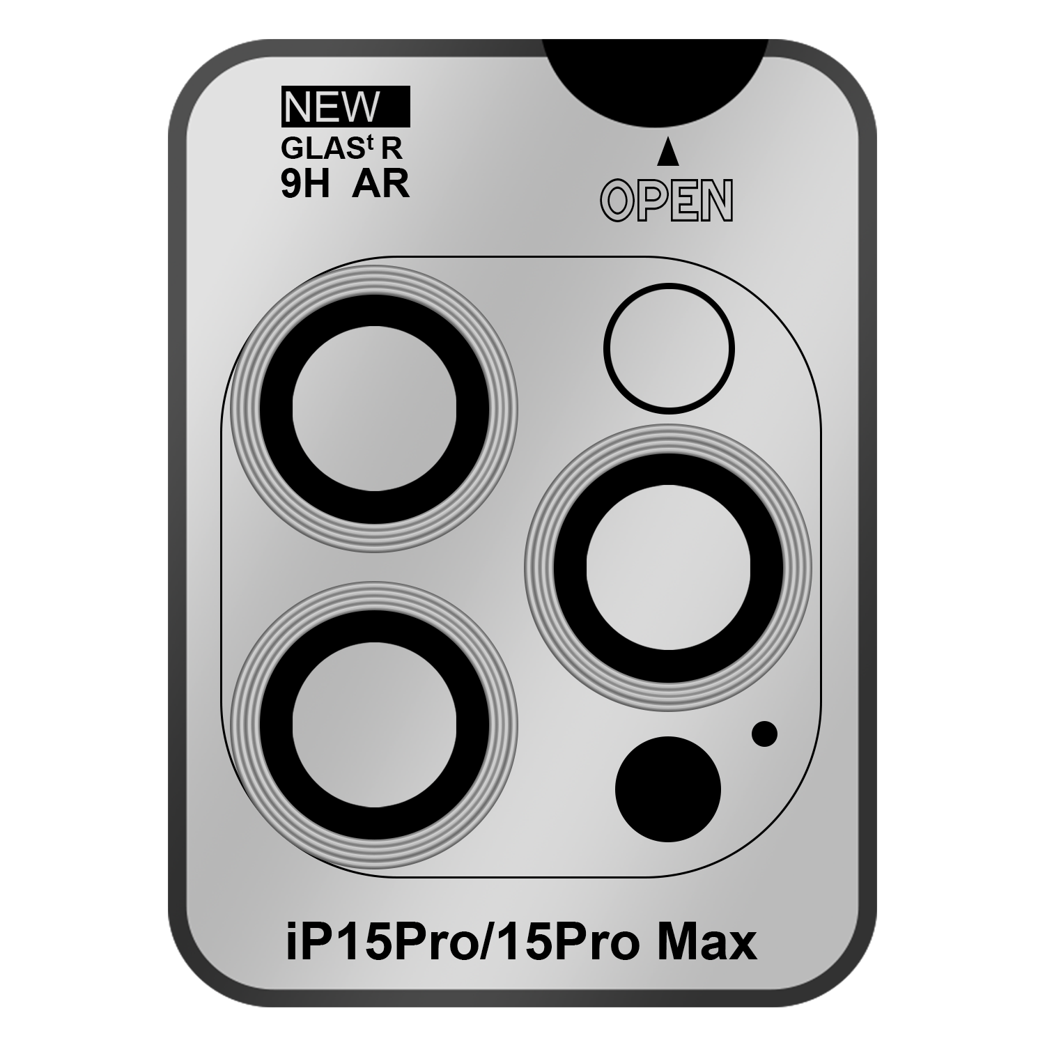 Apple 15 Pro) Schutzglass(für iPhone CAZY Displayschutz