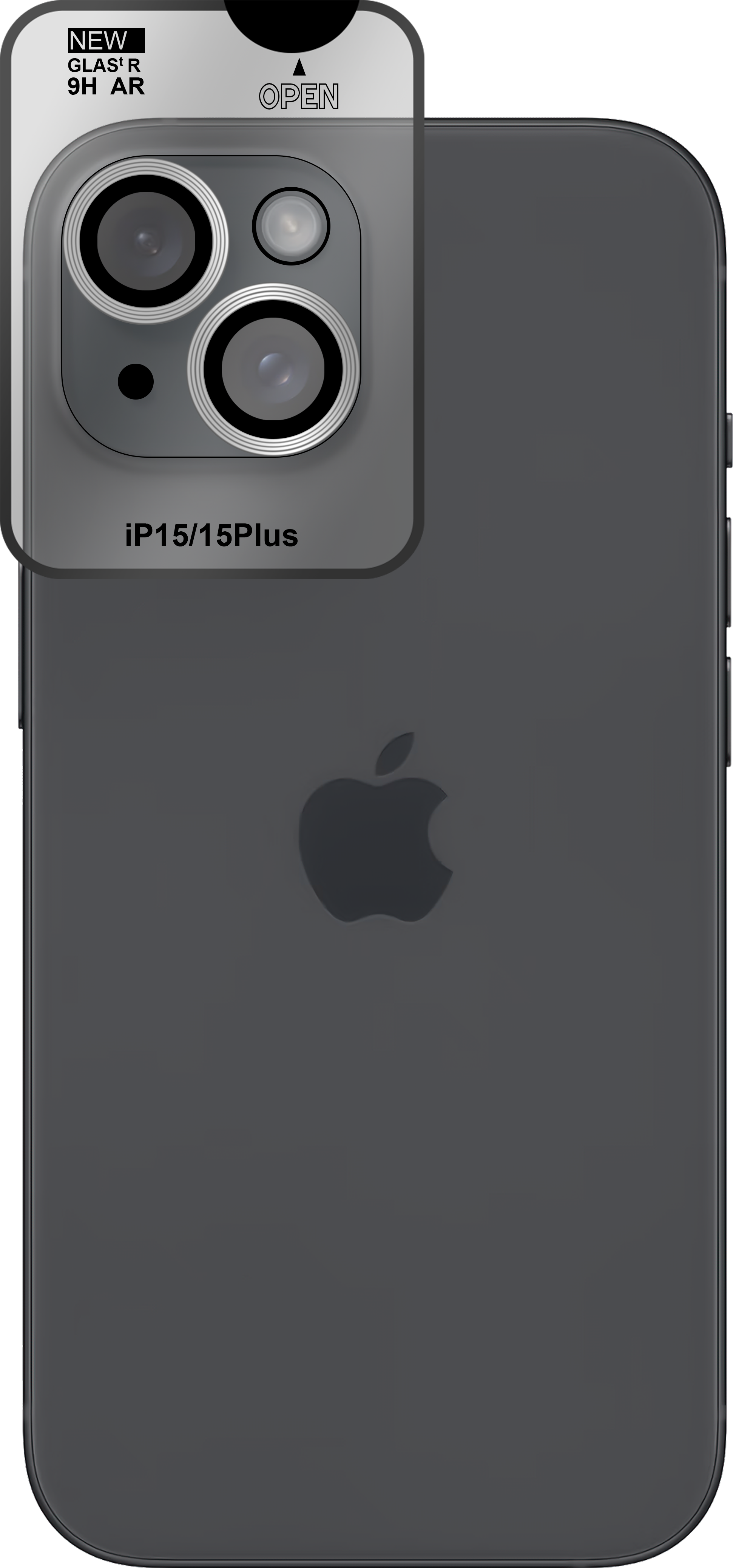 CAZY Displayschutz 15) iPhone Schutzglass(für Apple