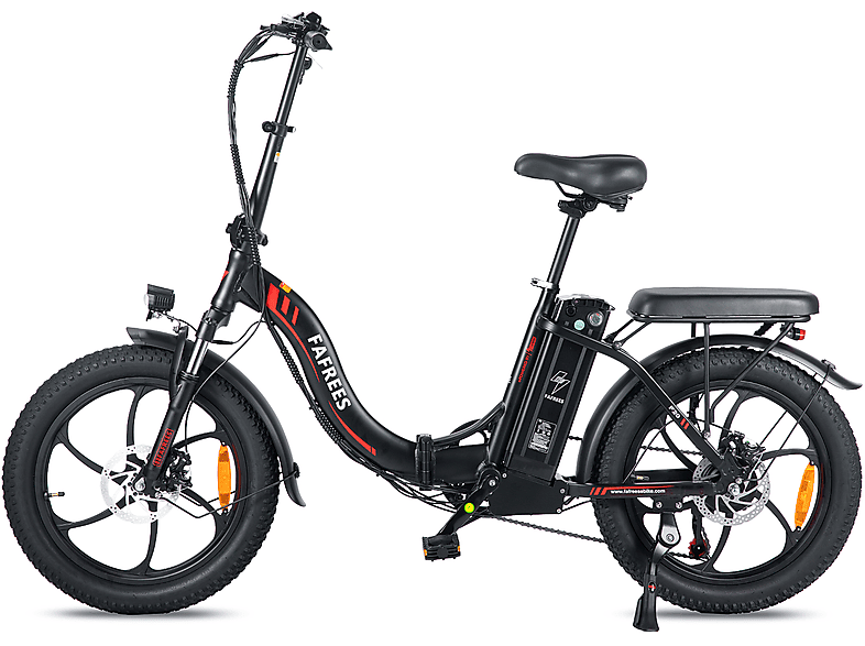 FAFREES F20 E-bike All Terrain Bike (ATB) (Laufradgröße: 20 Zoll, Unisex-Rad, Schwarz)