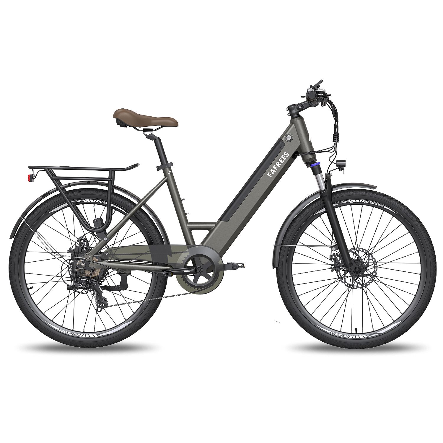 FAFREES Grün) Bike Unisex-Rad, Zoll, Pro All Terrain (ATB) E-bike 26 F26 (Laufradgröße: