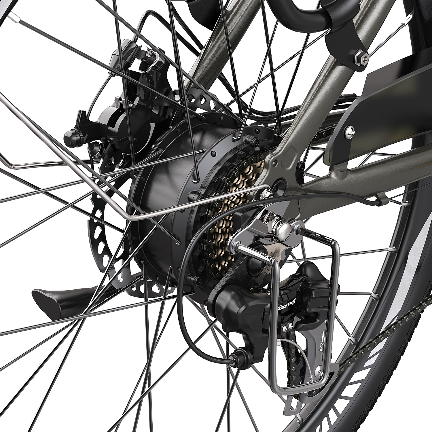 E-bike Unisex-Rad, Bike Pro All Terrain F26 26 Zoll, (ATB) (Laufradgröße: Grün) FAFREES