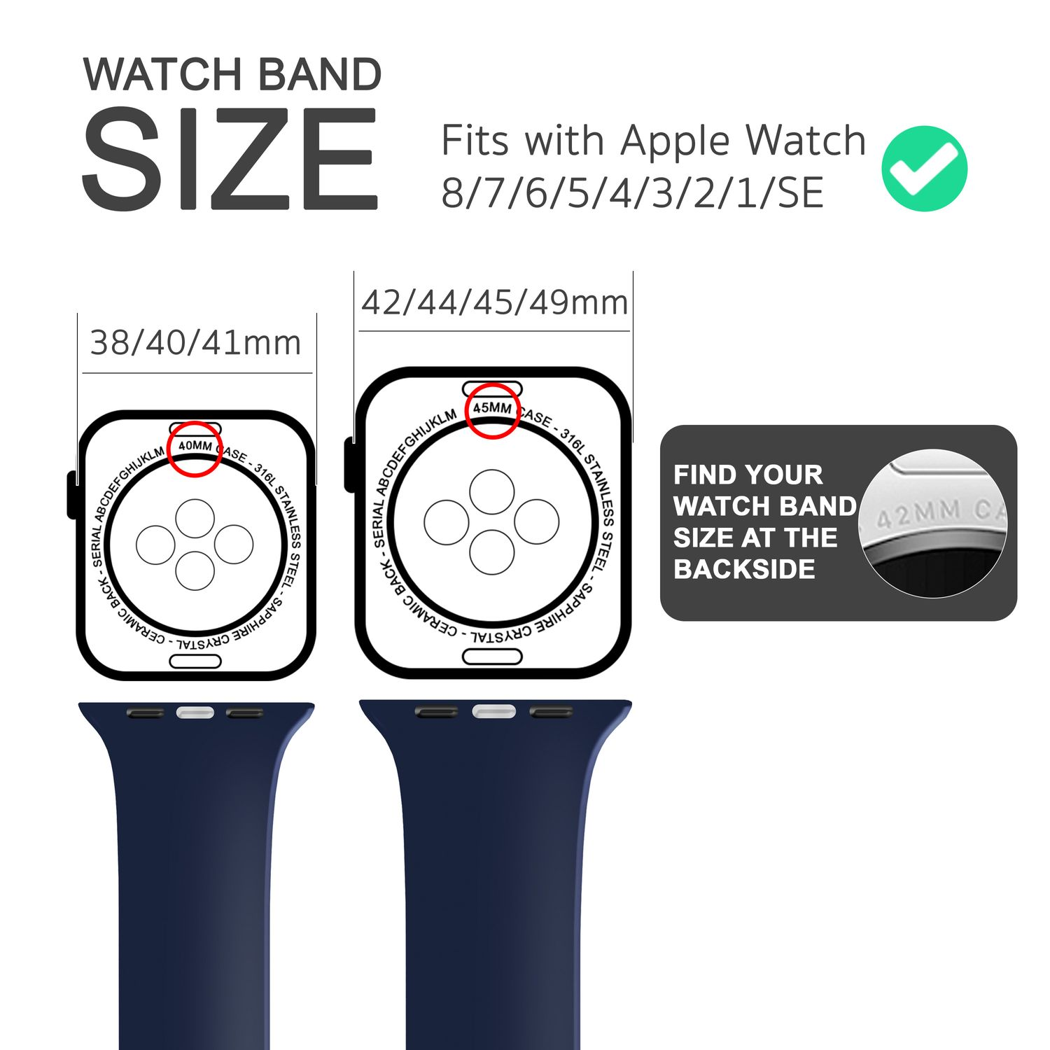 NALIA Gestreiftes Smartwatch Silikon Rot Apple Watch 38mm/40mm/41mm, Apple, Blau Armband, Ersatzarmband