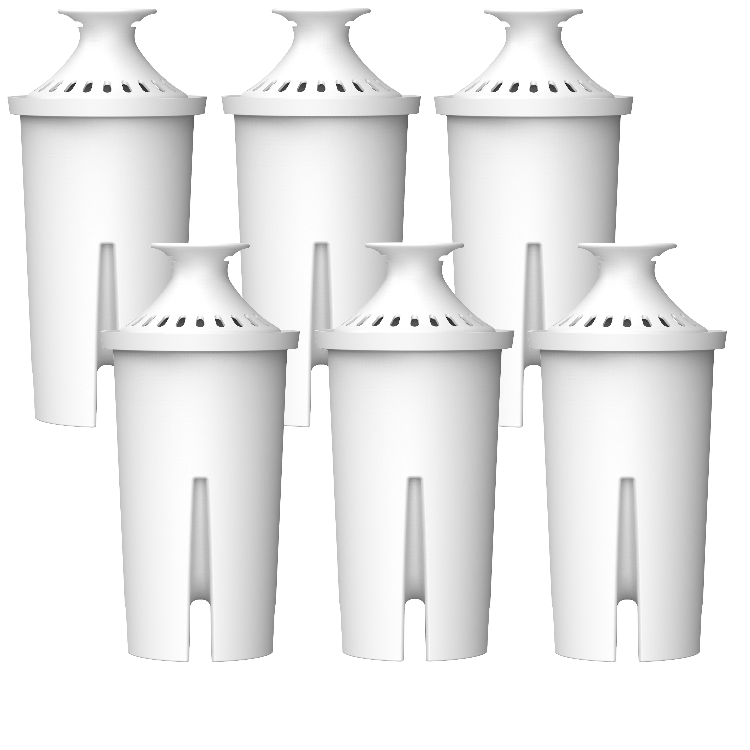 COMEDES 6er Set einsetzbar statt Weiß Brita Classic Wasserfilter