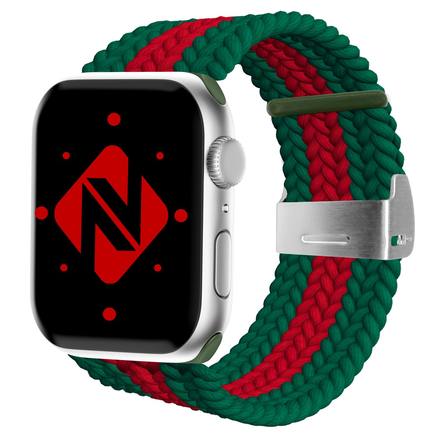 NALIA Geflochtenes Smart-Watch Armband, Ersatzarmband, Apple 