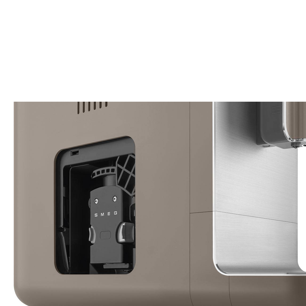 SMEG Smeg BCC02TPMEU Kaffeevollautomat mit Artikel|Stock|Taupe Kleingeräte bcc02|Kaffee|Kaffeevollautomat|Kleingerät|Meistgesuchte Taupe Dampffunktion