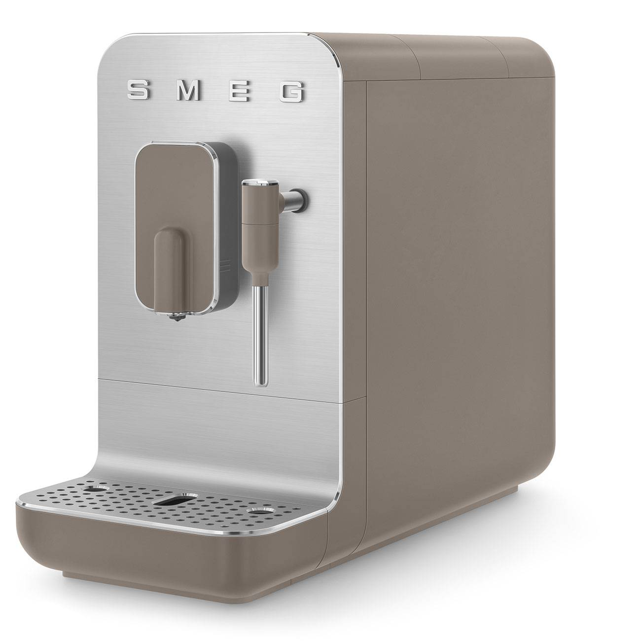 SMEG Smeg BCC02TPMEU Kaffeevollautomat Kleingeräte Taupe bcc02|Kaffee|Kaffeevollautomat|Kleingerät|Meistgesuchte Artikel|Stock|Taupe mit Dampffunktion