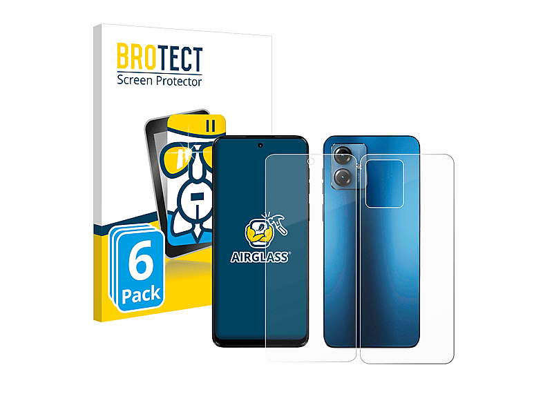 BROTECT 6x Airglass klare Schutzfolie(für Motorola Moto G14)