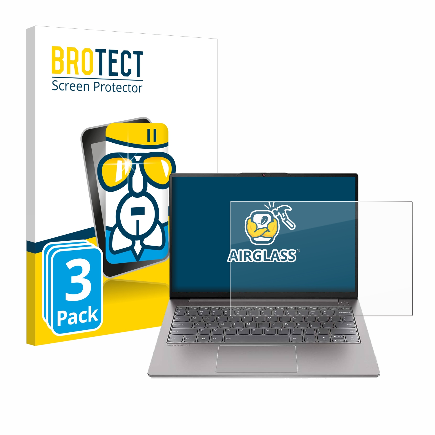 BROTECT 3x Airglass klare Schutzfolie(für 13s ThinkBook 4) Gen Lenovo