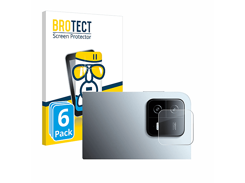 BROTECT 6x Pad 6) Xiaomi Airglass Schutzfolie(für klare