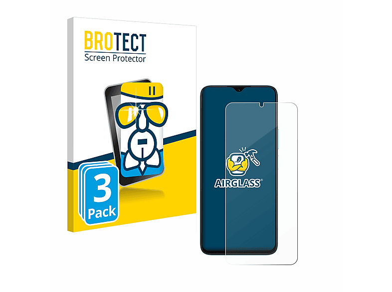 BROTECT 3x Airglass klare Schutzfolie(für Honor X5 Plus)