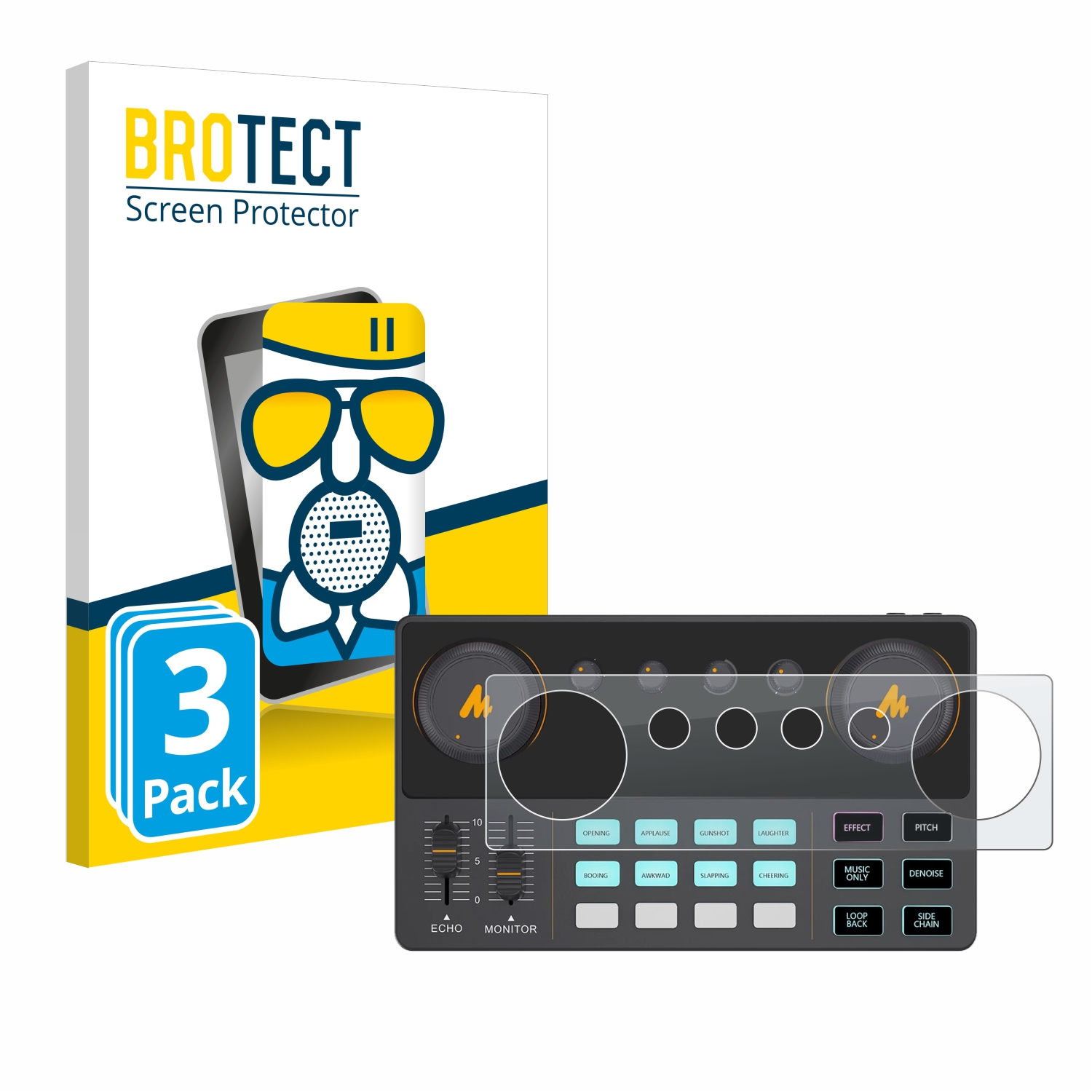 Maono 3x matte Schutzfolie(für ‎AU-AM200-S1) BROTECT DJ Controller Airglass