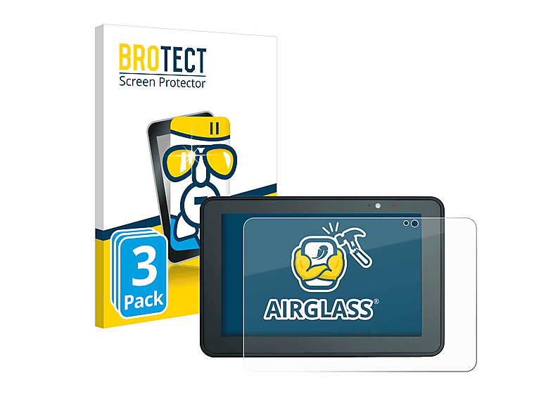 BROTECT 3x Airglass klare Schutzfolie(für Zebra 10.1\