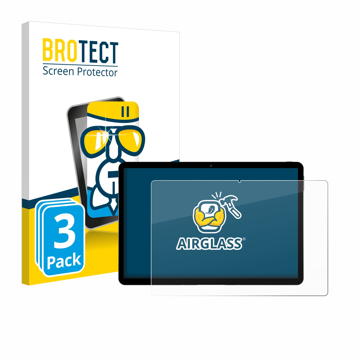 BROTECT 3x Airglass T45HD) Teclast klare Schutzfolie(für