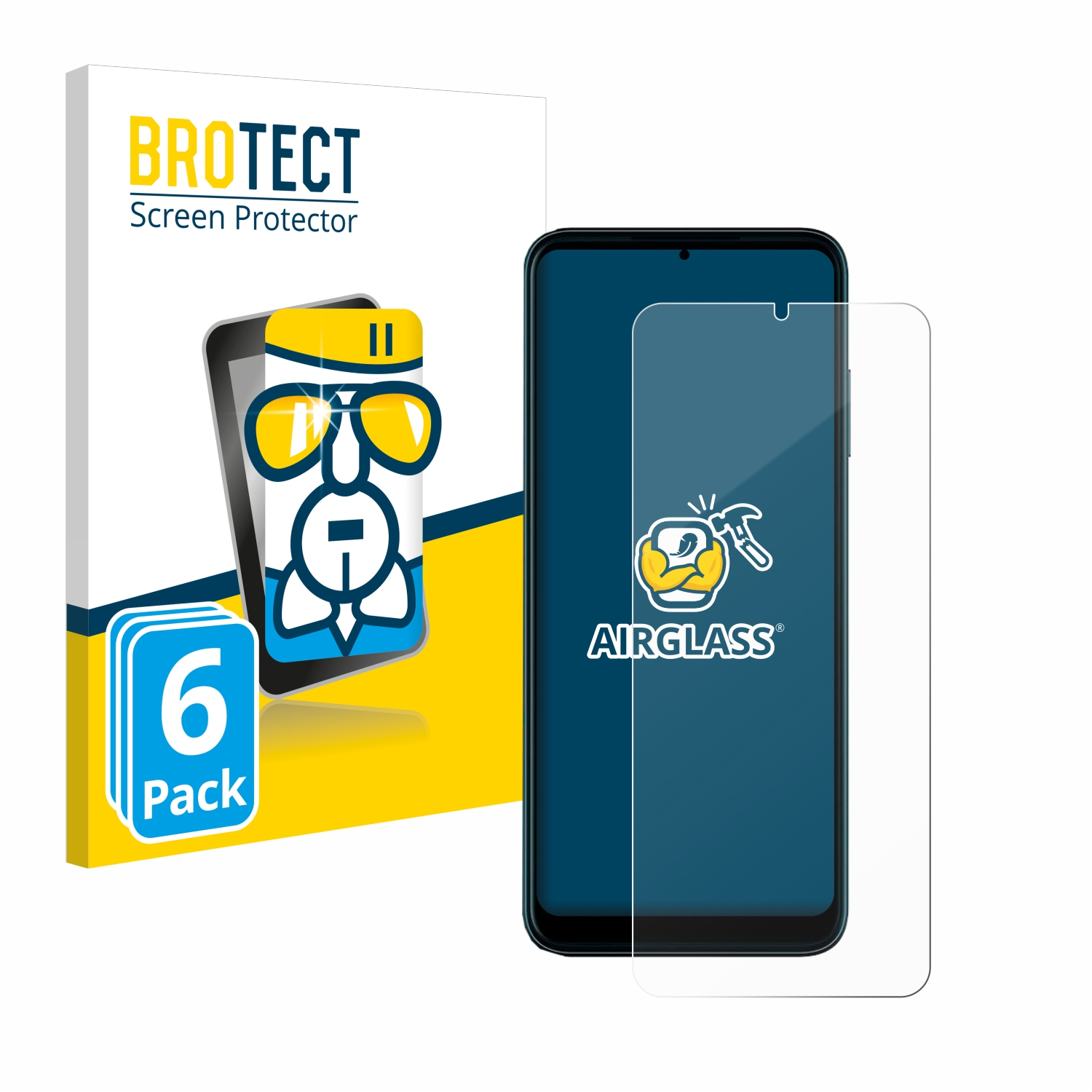 BROTECT 6x Airglass klare Schutzfolie(für Phone Telekom Pro) T