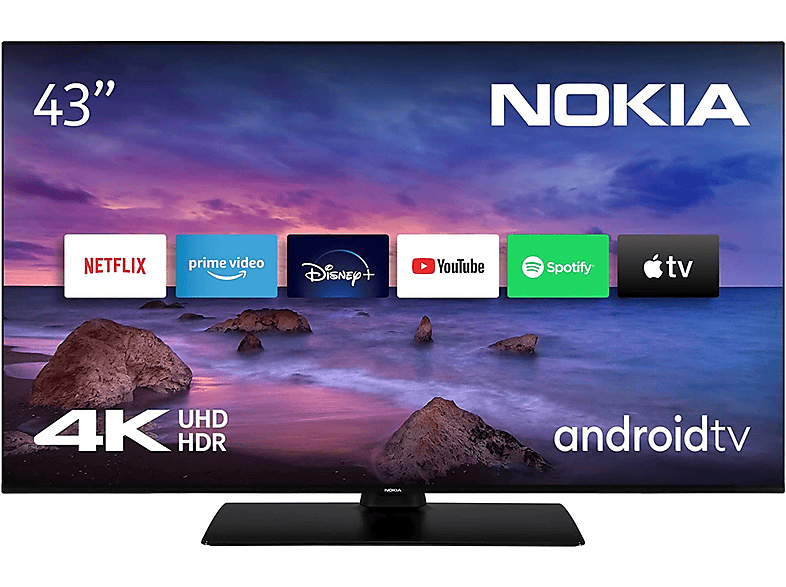 NOKIA UN43GV310 LED TV (Flat, 43 Zoll / 109 cm, UHD 4K, SMART TV, Android)