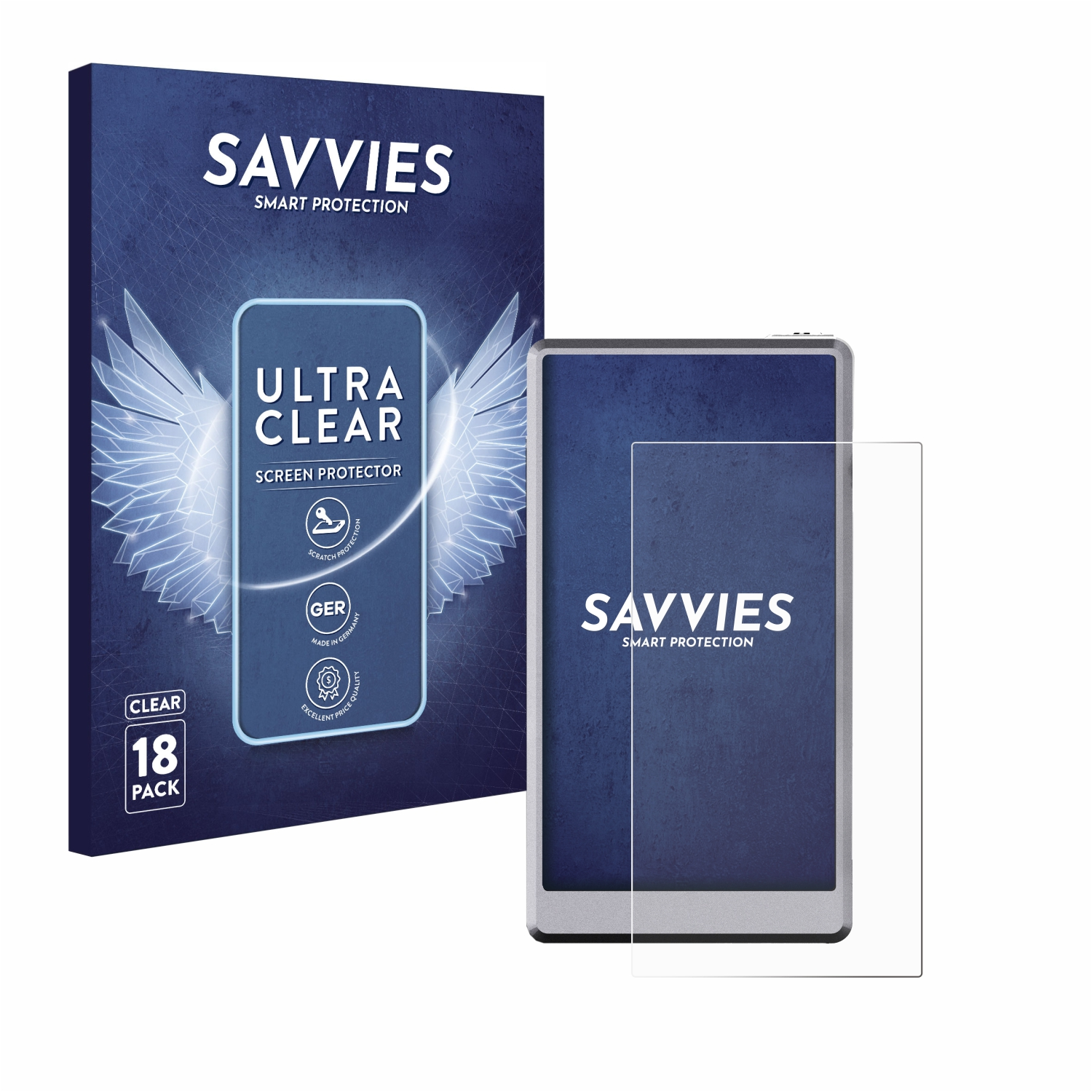 SAVVIES 18x klare Schutzfolie(für DX150) iBasso