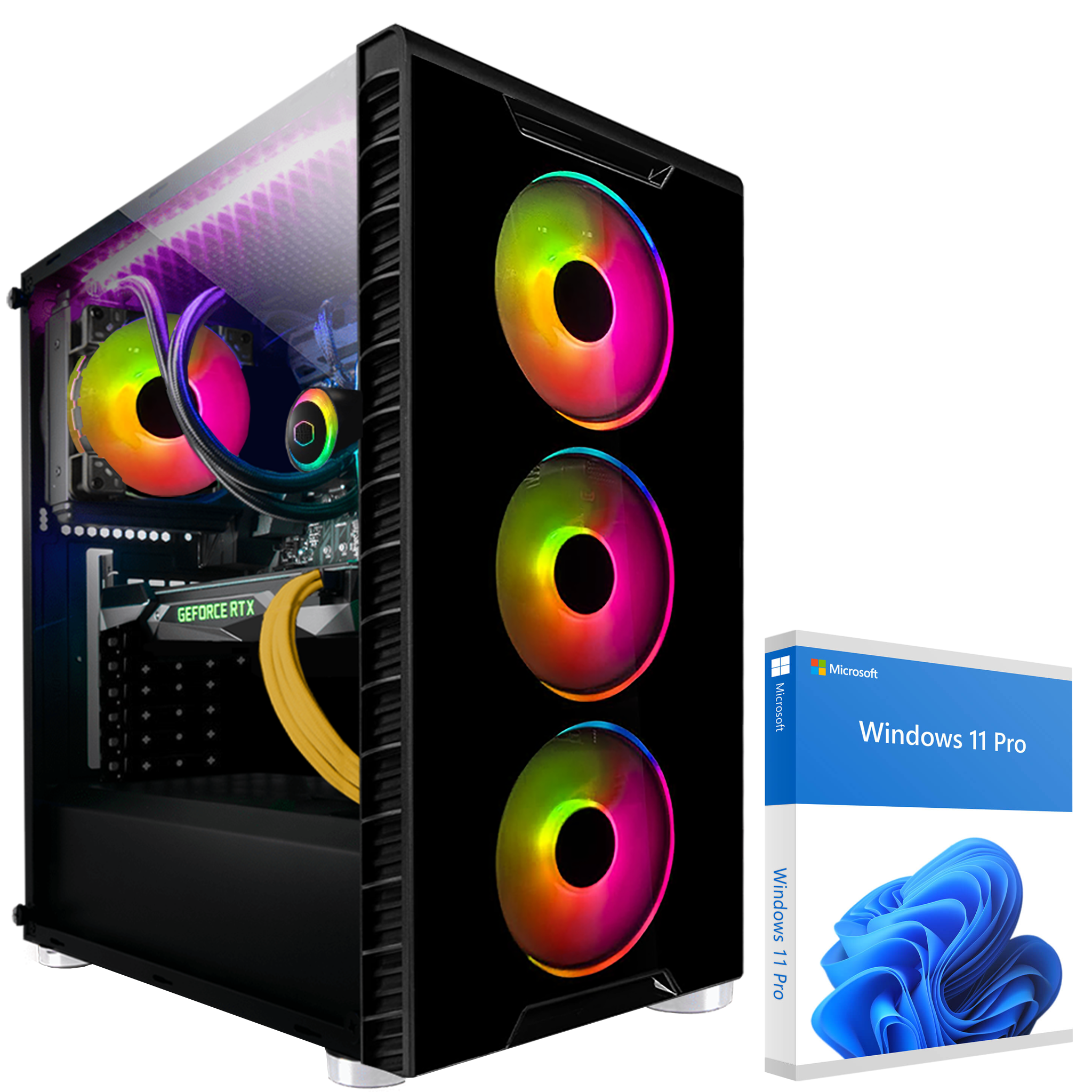 RAM, mit 4060, Intel i9 32 Core™ GeForce Intel® GB GB GB Gaming NVIDIA Pro, Core i9 Prozessor, 8 KRAFTPC Windows 12900KF, HDD, GB 11 SSD, 1000 2000 RTX™ PC