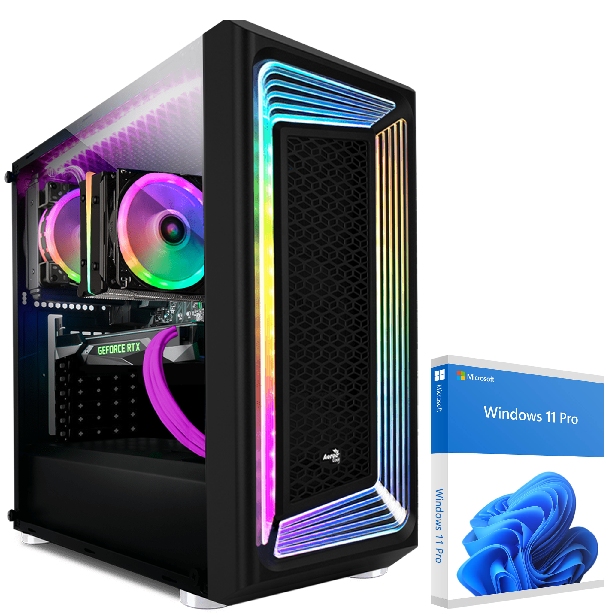 KRAFTPC Intel Core i9 11900KF, Gaming mit GeForce GB 1000 i9 RTX™ PC SSD, NVIDIA GB 8 HDD, GB RAM, 4060, GB Prozessor, 32 Intel® 11 Core™ Windows 2000 Pro
