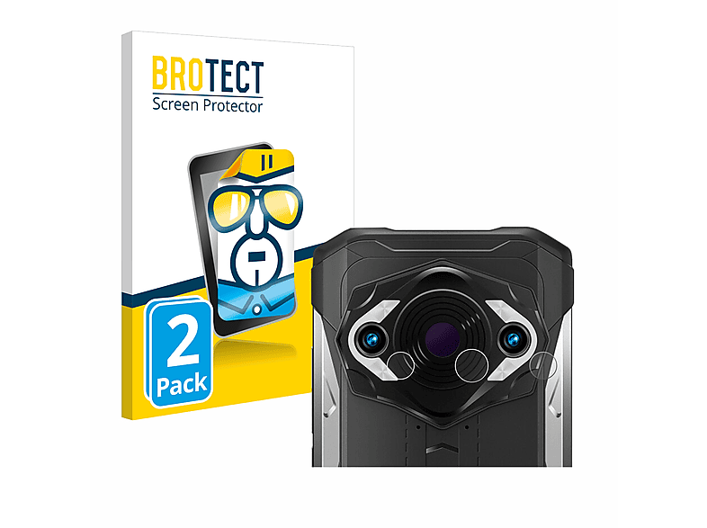 BROTECT 2x klare Schutzfolie(für Doogee S98 (NUR Pro Kamera))