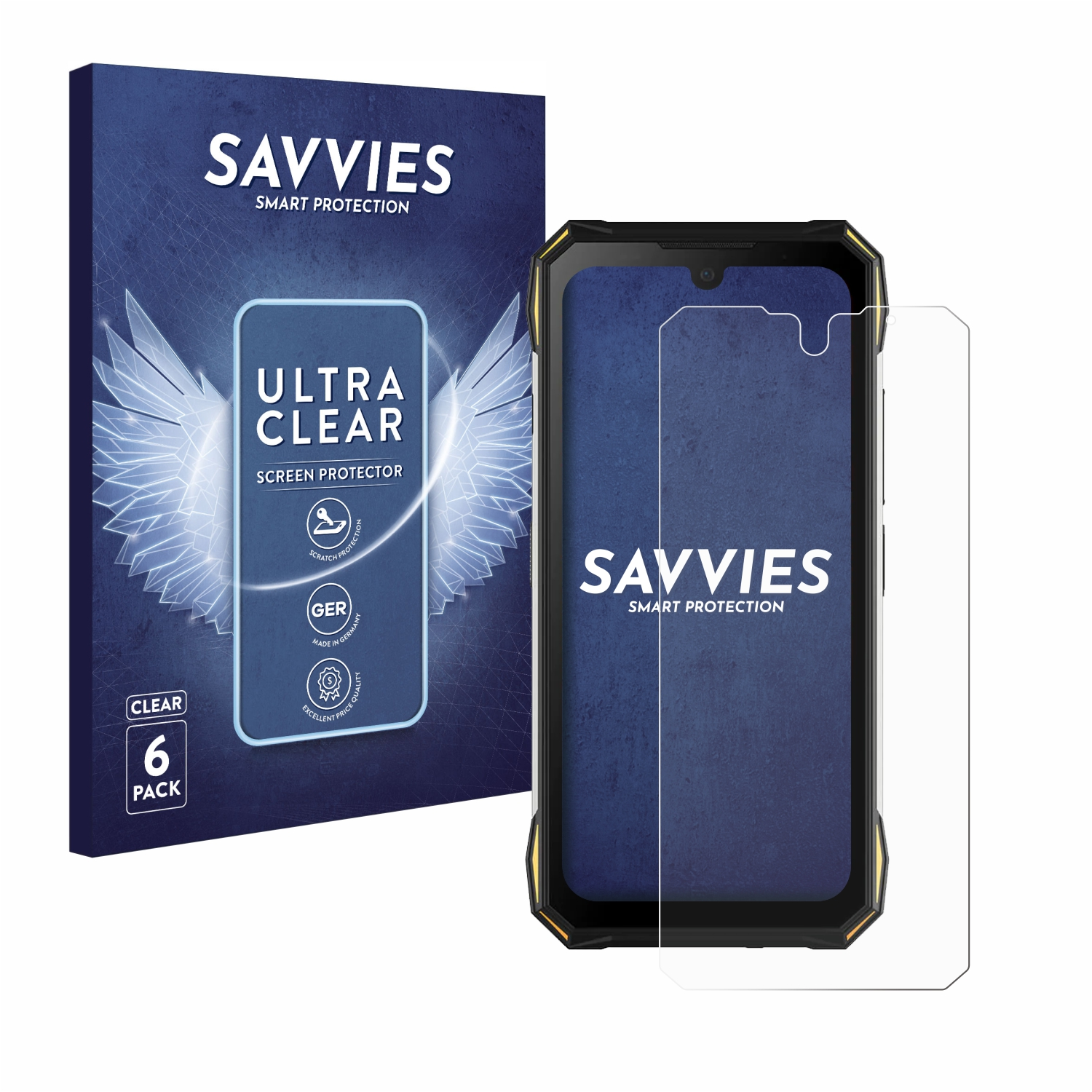 SAVVIES 6x klare Schutzfolie(für Doogee S89 Pro)