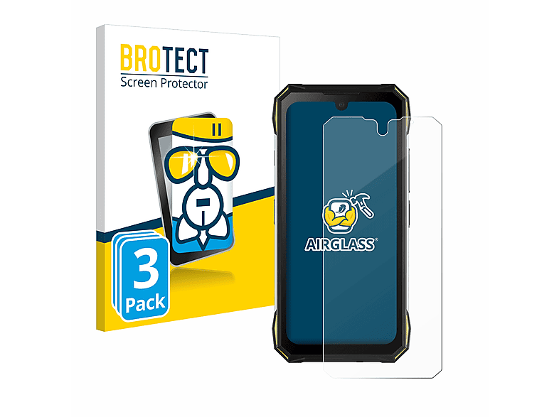 BROTECT 3x Airglass klare Schutzfolie(für Doogee S89 Pro) | Displayschutzfolien & Gläser