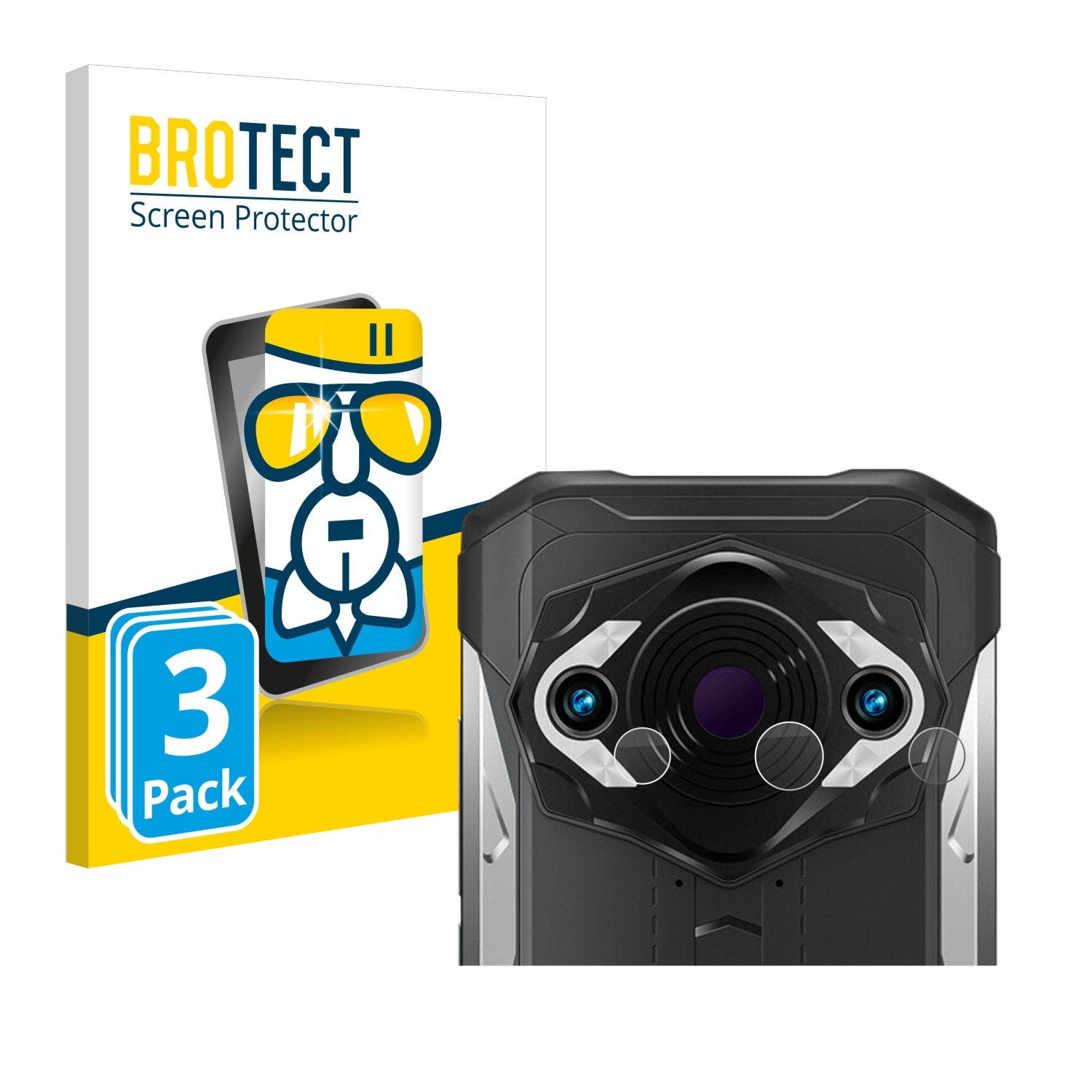 BROTECT Doogee klare (NUR 3x Kamera)) Airglass Schutzfolie(für Pro S98
