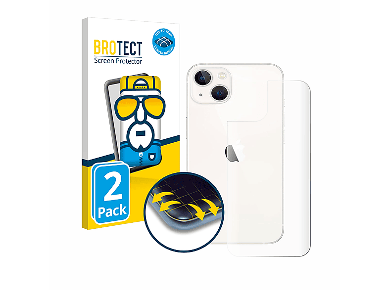 Flex Curved 13) 2x Full-Cover BROTECT Apple iPhone 3D Schutzfolie(für