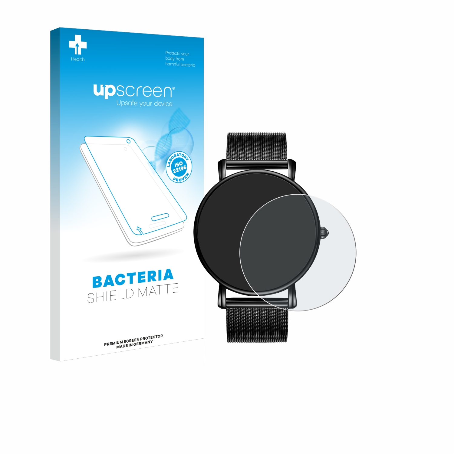 UPSCREEN antibakteriell entspiegelt matte Schutzfolie(für Burei HDSM-19003-1) Watch