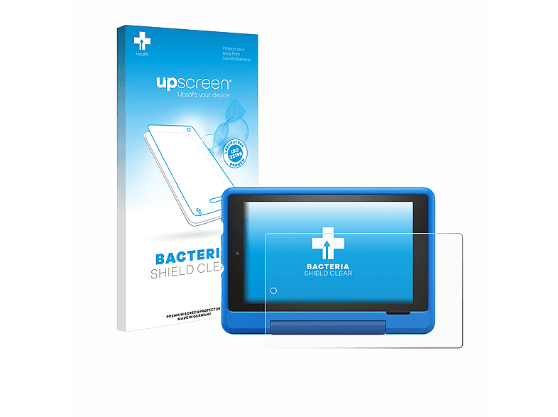 UPSCREEN antibakteriell klare Schutzfolie(für Amazon Fire 7 Kids Pro (2019))
