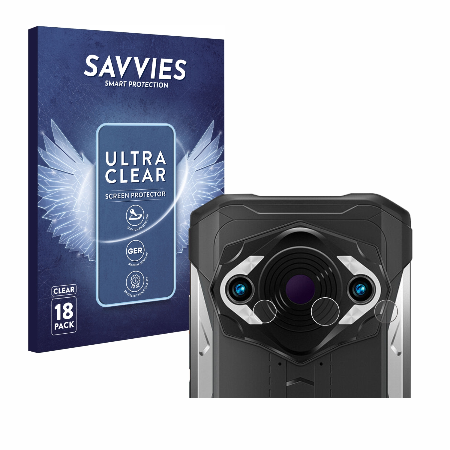 SAVVIES 18x klare S98 Kamera)) Pro Doogee (NUR Schutzfolie(für