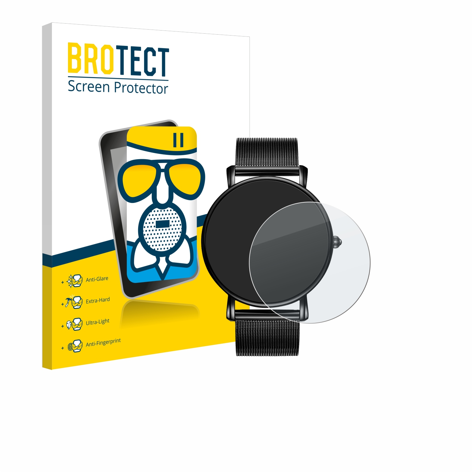 BROTECT Airglass HDSM-19003-1) Burei Watch Schutzfolie(für matte