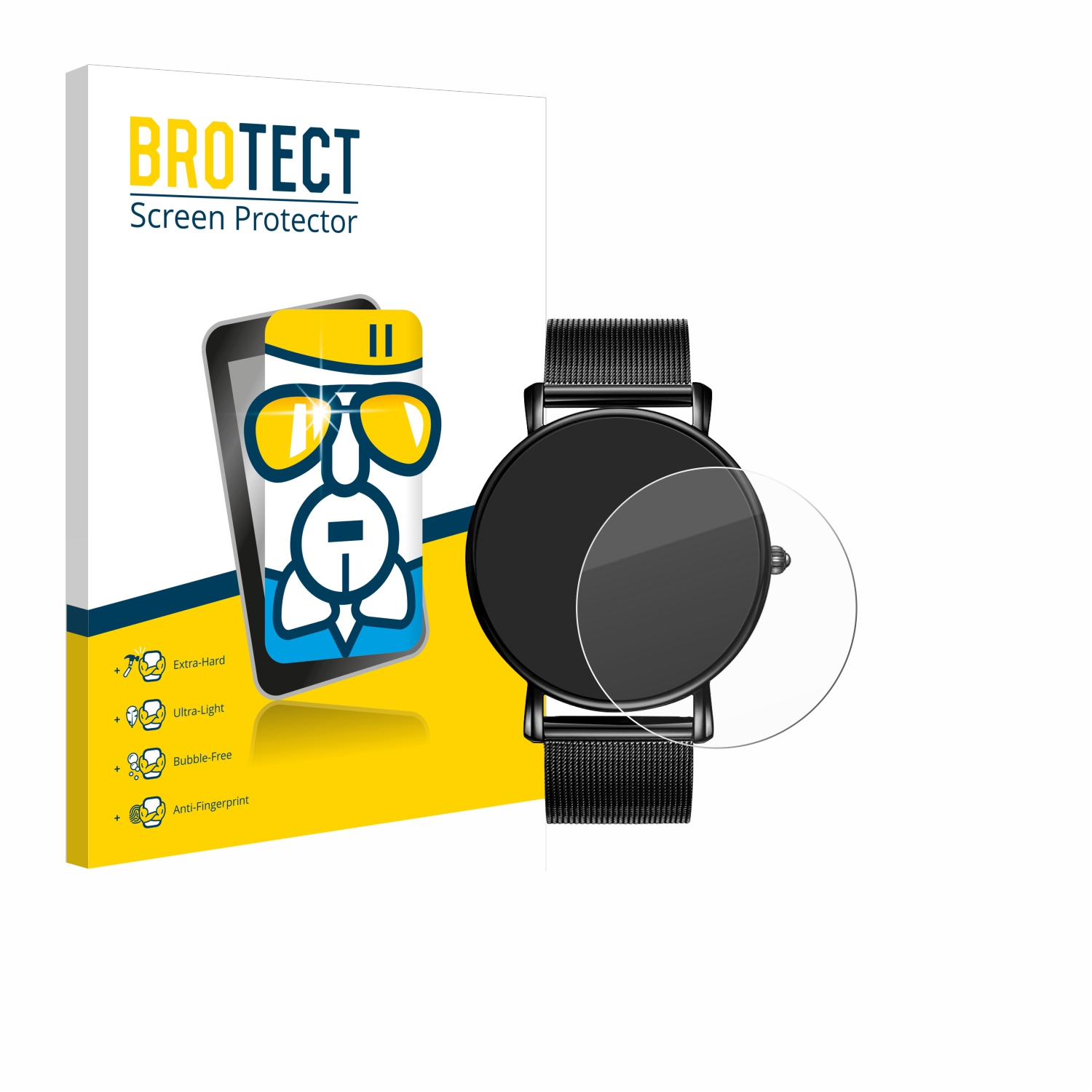 BROTECT Airglass klare Schutzfolie(für Burei HDSM-19003-1) Watch