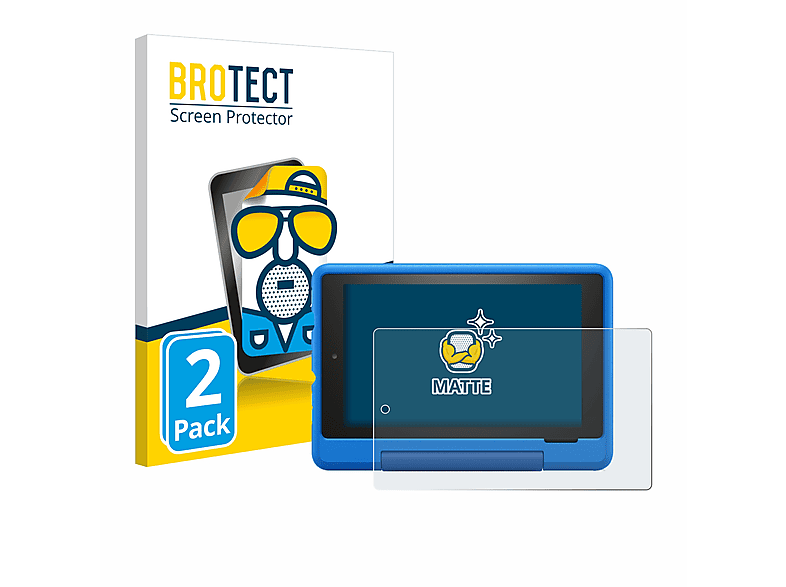 BROTECT 2x matte Schutzfolie(für Amazon Fire 7 Kids Pro (2019)) | Tabletschutzfolien