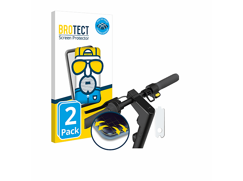 BROTECT 2x Flex matt Full-Cover 3D Curved Schutzfolie(für Segway Ninebot KickScooter MAX G2D)