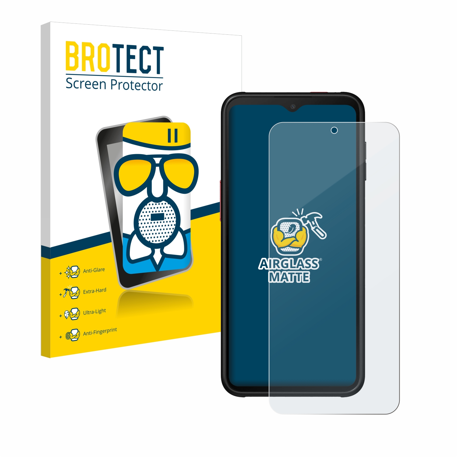 Schutzfolie(für Galaxy Pro Xcover BROTECT Samsung Enterprise Airglass matte 6 Edition)