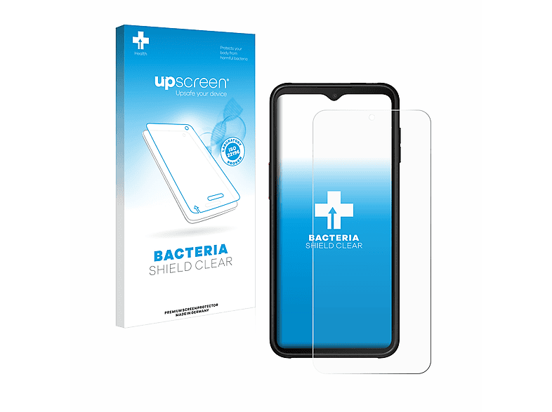 UPSCREEN antibakteriell klare Schutzfolie(für Samsung Xcover Edition) 6 Pro Enterprise Galaxy