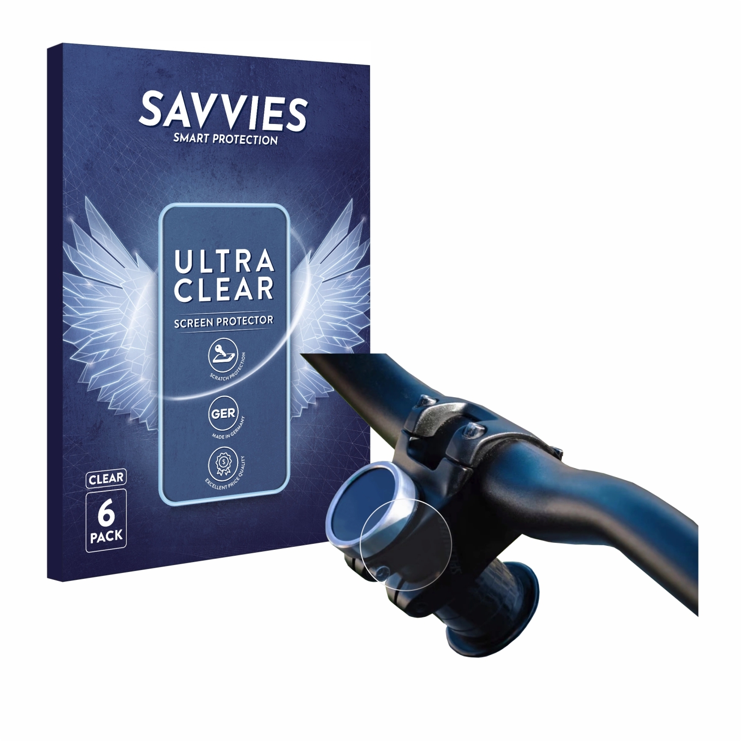 SAVVIES 6x klare Schutzfolie(für Core Cap)